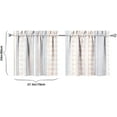 thumbnail image 6 of Farmhouse Kitchen Curtains 24 Inch Length Country Window Curtain Over Sink Rustic Small Short Tier for Bathroom Cafe Rod Pocket (2 Panels, 27.5" W x 24" L), 6 of 6