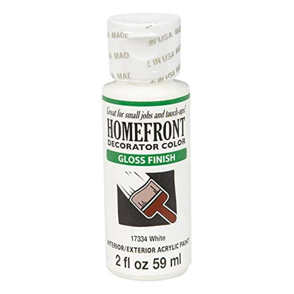Pintura Plaid Enterprises Homefront, color blanco brillante, 59 ml