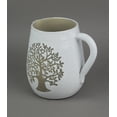 thumbnail image 2 of Things2Die4 Jarra decorativa con diseño de árbol genealógico de cerámica blanca con acabado vintage Things2Die4 PDPH1745, 2 of 3