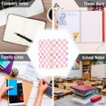 thumbnail image 6 of FORMRS 1-Subject Spiral Notebook 8" x 5" College Ruled 60 Refillable Sheet A5 Hard Cover, Pink Checkered Heart, 6 of 7
