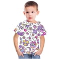 thumbnail image 4 of AJTQTH Tshirts for Boys Girls Crewneck Short-Sleeved Cute Sunflower Graphic Casual Tops Comfy Lightweight Tees Shirts Blouses for Summer Casual Multicolor#06 4 Years, 4 of 5