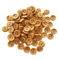 thumbnail image 5 of Tachiuwa 5x100Pcs Vintage 2 Holes Wood Buttons for Sewing Scrapbooking Light Brown 13mm 5 Pcs, 5 of 9