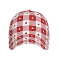 thumbnail image 2 of Balery Baseball Cap Adjustable Size for Running Workouts and Outdoor Activities All Seasons Dad Hat(Plaid Heart), 2 of 9