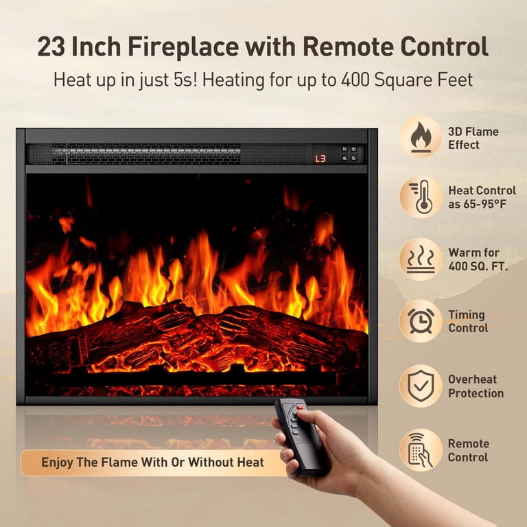 Chitooma Electric Fireplace TV Stand for 75" TVs photo 2