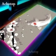 thumbnail image 1 of Black And White RGB Laptop Gamer Mousepad Gaming Mouse Pad Mountain Serenity Large Rug Keyboard 100x50 LED Desk Mat With Backlit, 1 of 5