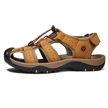 

SENBURNY Men‘s Breathable Closed Toe Sandals Outdoor Hiking Walking Shoes