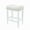 Cream White Fabric+White Wood, variant on 24 Inch Counter Height Bar Stools Set of 4 - Backless Farmhouse Style, Upholstered Fabric Linen with Solid Wood Legs, Small Space Friendly for Kitchen Island, Easy Assembly, Rice White