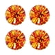 thumbnail image 1 of Eigraketly 4 unids/set destacan con pompones de porristas de mano, pompones de porrista no tóxicos y duraderos Animadoras oro rojo brillante, 1 of 6