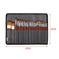 thumbnail image 3 of 25x Brush Set, Professional Painting Brushes, Comfortable Grip, Smooth Drawing, Orange, 3 of 9
