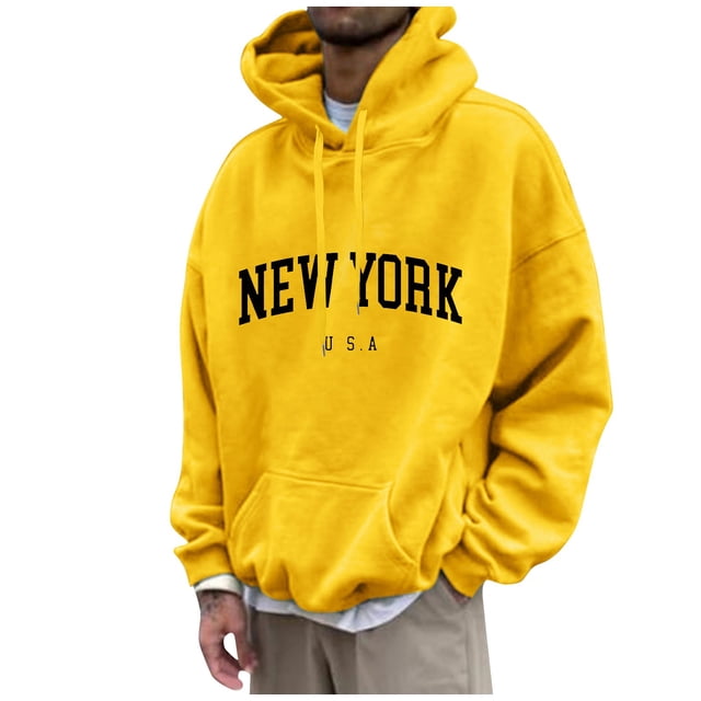Men's Loose Printed Hooded Sweatshirt Men's Casual Fashion Sports Sweatshirt 4XL