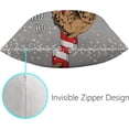 thumbnail image 3 of GZHJMY Decorative Throw Pillow Covers Set of 2, Xmas Sloth Lollipop Soft Pillow Cases, Square Cushion Cases Pillowcases for Sofa Bed Couch Car Home 18"x18" Home Decor, 3 of 5