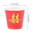 thumbnail image 2 of LEEYNEER Tasses à Thé Jetables Rouges pour Mariage Fête et Usage Domestique Matériau en Papier Léger 50 Pcs Petite Taille, 2 of 8