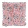 thumbnail image 1 of SARO 1943.RS17SP 17 in. Square Poly Filled Throw Pillow with Rose Wedding Cake Design  Rose, 1 of 1