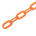 thumbnail image 4 of Unique Bargains 0.2' Diameter 20Ft Length Plastic Chain Barrier, Safety Link Chain Stanchion for Crowd Control, Orange, 4 of 6