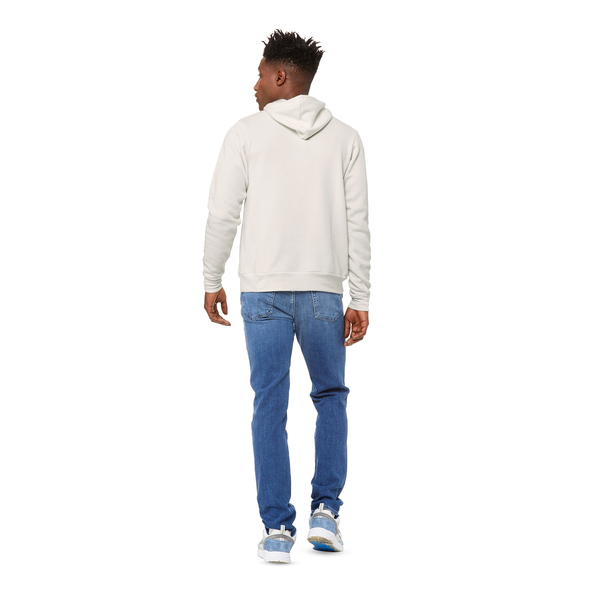 BELLA+CANVAS Adult Unisex Fleece Pullover Hoodie for Crafting, Vintage White, Medium