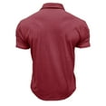 thumbnail image 4 of Mens Polo Shirts Male Spring Summer Cotton Short Sleeve Button Pocket Collar Solid Color Sports Sportwear, 4 of 4