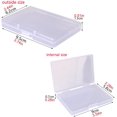 thumbnail image 2 of Gebildet 12pcs Small Clear Rectangular Plastic Bead Storage Containers Box Case with lid for Pills, Tiny Bead, Jewellery & Craft Items etc, 2 of 4