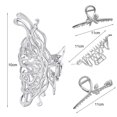 thumbnail image 4 of CNKOO Hair Claws Irregular Shape Punk Style Non-Slip Solid Color Bow-knot Lady Hair Clips Student Accessory, 4 of 11
