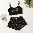 thumbnail image 2 of RMGVDSD Pajamas for Women 2 Piece Women's Summer Cute Printed Sleeveless Tank Tops Cami Top And Shorts Pajamas Set Sleepwear Comfy Jammies Dailywear, 2 of 3