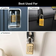 Brinks Solid Brass 30mm Resettable Combination Padlock with 1 3/16in Shackle