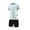 White, variant on CYRBOKO Boys Athletic Outfit Sets, Quick-dry Short Sleeve Football Elastic Waist Summer Clothing Sets Blue Size 10 T