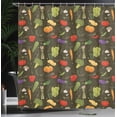 thumbnail image 3 of Ambesonne Farming Shower Curtain, Healthy Vegetables Image, 69"Wx84"L, Green Brown Multicolor, 3 of 4