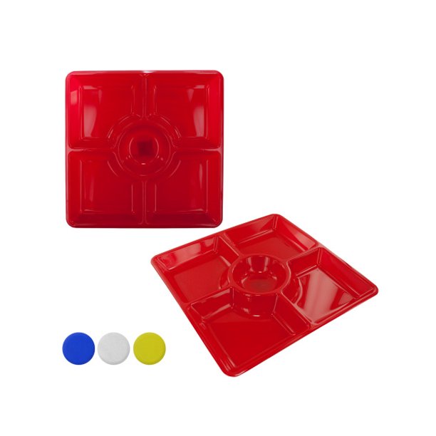 Square Sectional Serving Tray, 8 Count