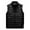 Black, variant on Mens Vests Casual Men's Lightweight Insulated Stand Collar Vest Sleeveless Down Outerwear Jacket for Warm Work Travel Size:L