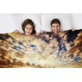 thumbnail image 2 of Yibo Watercolour Painting of Bay Fox Blanket Flannel Soft and Comfortable Anti-static Bed Sofa Blanket, 2 of 7