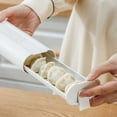 thumbnail image 3 of Dumpling Storage Box Drawer Type Compartment Non-stick Leakproof Space-saving Fresh Keeping Food-grade Refrigerator Dumplings Organizer Crisper Kitchen Accessories, 3 of 8