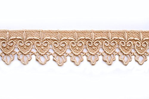 champagne lace trim