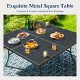 thumbnail image 6 of Sophia & William 9Pcs Patio Dining Set Outdoor 60" Square Table & Textilene Chairs Furniture Set, 6 of 7