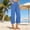 Blue, variant on Capri Pants for Women Solid Color High Waisted Cotton Linen Cropped Wide Leg Business Pants Summer Casual Beach Palazzo with Pockets Beige L