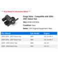 thumbnail image 2 of Purge Valve - Compatible with 2004 - 2007 Saturn Vue 2005 2006, 2 of 2