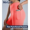 thumbnail image 5 of Nirlux Womens Biker Shorts With Pockets-Yoga Shorts For Women Regular & Plus Size For Gym & Yoga Size 14, 6" Inseam, Dubarry, 5 of 6