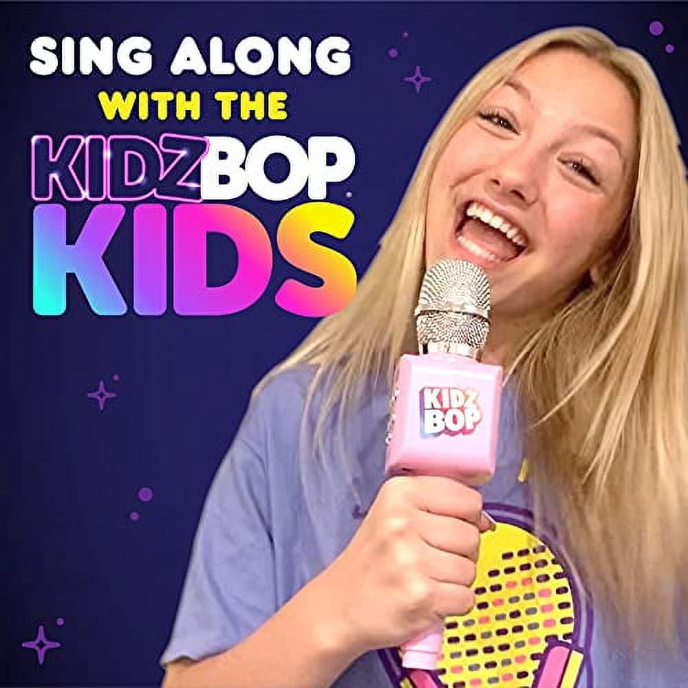 Move2Play Kidz Bop Karaoke Microphone Gift, The #1 Music Brand for Kids, Toy for 4, 5, 6, 7, 8, 9, 10 Year Old Girls and Boys