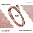 thumbnail image 4 of Liquipel Powertek Glitter Micro USB Cable, 4 of 8
