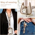 thumbnail image 5 of QRZIQRZ 2in1 ID Card Holder Wallet Badge Holder With Long Lanyard, Short Wristband, Key Ring, Cell Phone Lanyard, Cow Pattern PU Leather Card Case With Zipper, Portable Keychain Coin Purse For Women, 5 of 7
