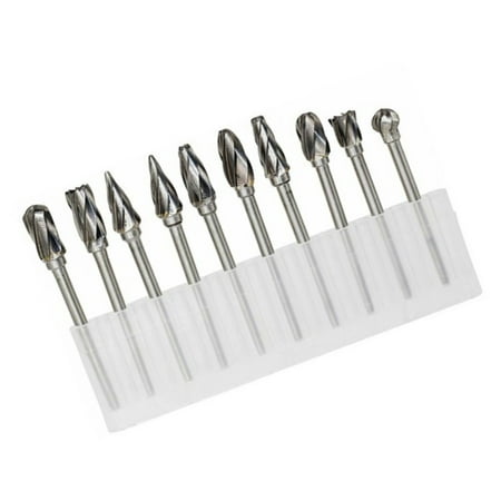 

RANMEI 10 Pcs/Set Carbide Burr Aluma Cut Carbide Rotary Burrs For Grinding Aluminum