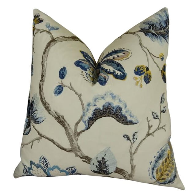 Plutus Fleur Ville à la Main Coussin, (Double Face 16" x 16")