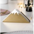 thumbnail image 1 of Servilletero triangular de acero inoxidable, soporte para pañuelos, organizador de servilletas doradas para encimera de cocina, mesas de comedor (dorado) Ormromra  ZJWJ607-2, 1 of 4