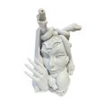 thumbnail image 4 of Snake Women Face Bookend Medusa Head Book Nooks de arte de servicio pesado, suministro decorativo, adorno de resina para de gabinetes, 4 of 8