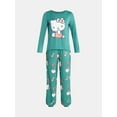 thumbnail image 4 of Grayson Social Hello Kitty Women's Bows Sleep Tee and Joggers Pajama Set, 2-Piece, Sizes S-3X, 4 of 4