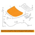 thumbnail image 3 of For 14-18 Benz CLA-Class Front Hood Panel Assembly Primed MB1230139 1178800057, 3 of 5