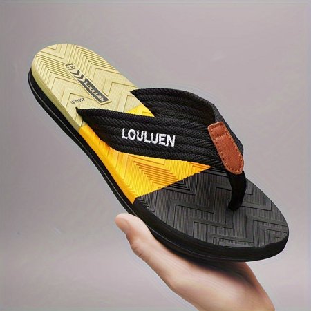 

Men s Thong Sandals Casual Non Slip Flip-flops Shoes Toe Post Sandals With Fabric Uppers For Indoor Outdoor Walking Beach Shoes For Spring And Summer