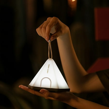 

Dujiujun Portable Tent Night Light with Lanyard Dimmable 6 Modes Adjustable Timing Function Rechargeable Bedside Lamp LED Light