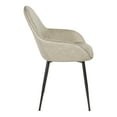 thumbnail image 3 of Piper Chair in Fog Gray Fabric with Black Frame, 3 of 6