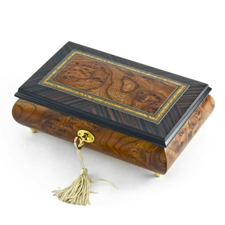 Classic Style 18 Note Italian Music Jewelry Box with Lock and Key - California (Best Way To Store Clothes In Attic)