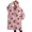 Pink Cow Strawberry, variant on Oversized Wearable Blanket Hoodie,Pink Cow Dessert Bow Pattern Sherpa Blanket Hoodie with Super Pockets,Super Warm Fuzzy Pullover for Women & Men