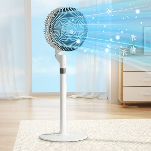 Home Fan Floor Desk And Stand Fan With Strong Wind Low Noise USB Charge Outdoor Use 3 Speed 3 Concave Blades